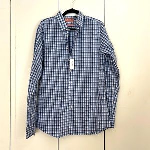 Thomas PINK twin collection 16 1/2 42 cm white navy AW14 button up dress shirt